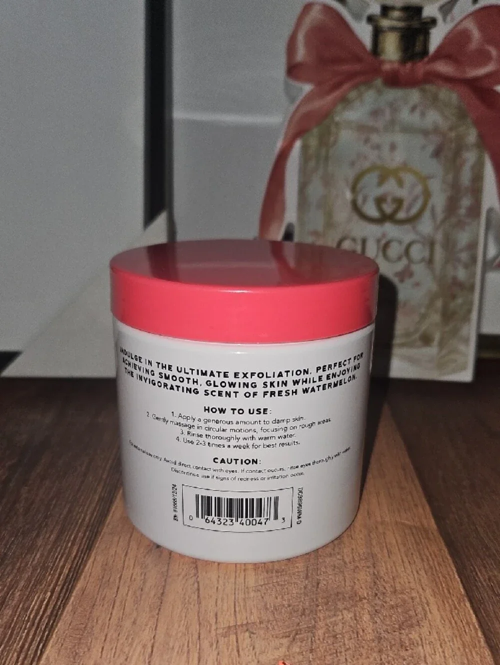 dani beauty Watermelon Body Scrub — White & Coral Exfoliant